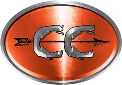 
	Oval Cross Country Distance Running Decal in Orange
