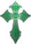 
	Old Style Cross in Green
