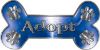 
	Dog Bone Animal Adoption with Paws Sticker Decal in Blue
