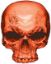 
	Skull Decal / Sticker in Orange
