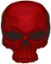 
	Skull Decal / Sticker in Red
