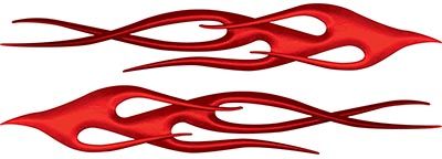 
	Twisted Flame Decal Kit in Red
