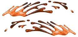 
	Wave Spash Paint Graphic Decal Set in Inferno Orange
