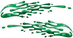 
	Thin Spash Paint Graphic Decal Set in Green Camouflage
