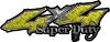 
	Super Duty Twisted Series 4x4 Truck Bedside or Fender Emblem Decals in Diamond Plate Yellow
