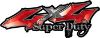 
	Super Duty Twisted Series 4x4 Truck Bedside or Fender Emblem Decals in Red
