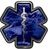 
	Star of Life Emergency Response EMS EMT Paramedic Decal in Blue Camouflage
