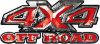 
	4x4 Truck Decals Offroad for Chevy Ford Dodge or Toyota in Red
