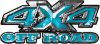 
	4x4 Truck Decals Offroad for Chevy Ford Dodge or Toyota in teal
