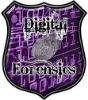 
	Digital Computer Forensics Police / Law Enforcement Decal in Purple

